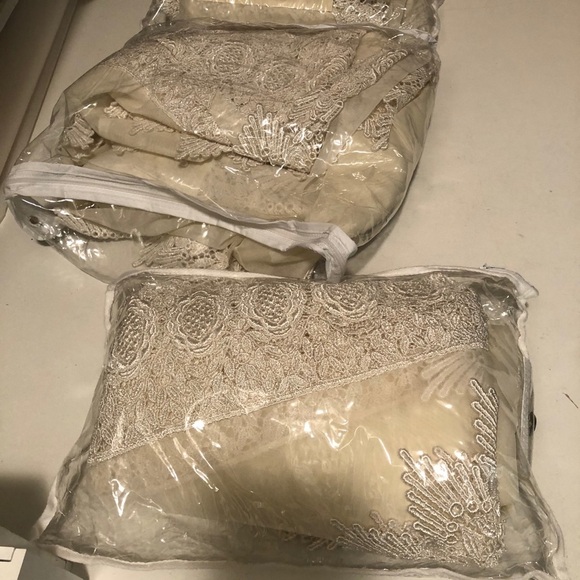 Sheers Curtains cotton Lace brand new 8 pieces - Picture 1 of 12